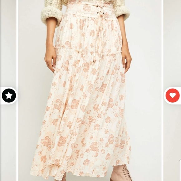 SOLD $128 Magnetic Meadows Skirt by Free People - Picture 3 of 5